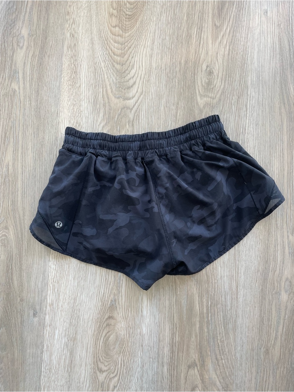 lululemon athletica Black Camo Running Shorts